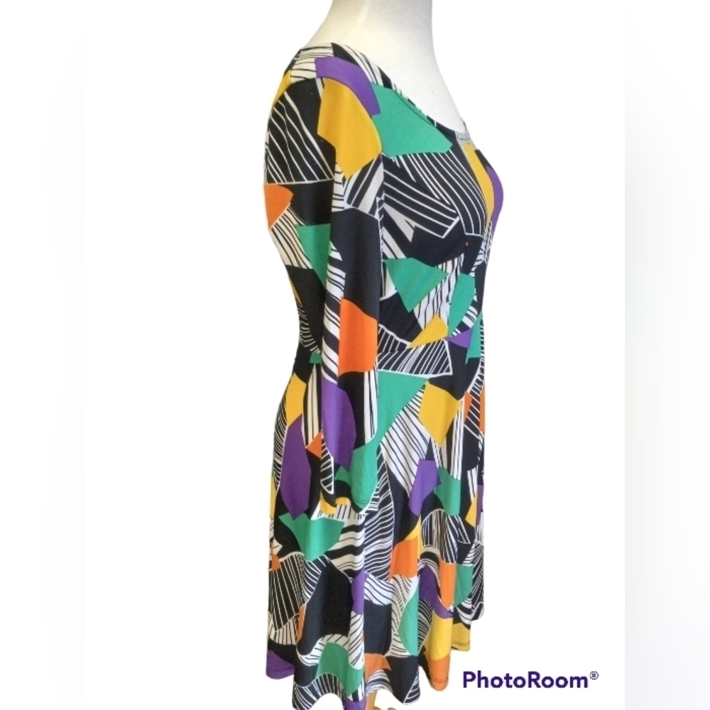 Ema & Michelle Multi Color Retro Midi - Picture 3 of 6